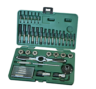 40件高速鋼粗牙絲錐板牙組套