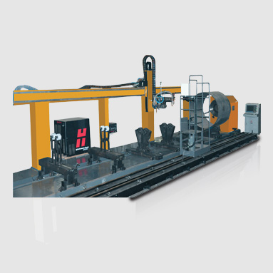 CNCG系列1.5米管径 5轴横梁式 数控相贯线切割机