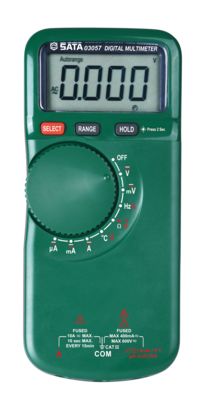 帶溫度測量薄型數字萬用表